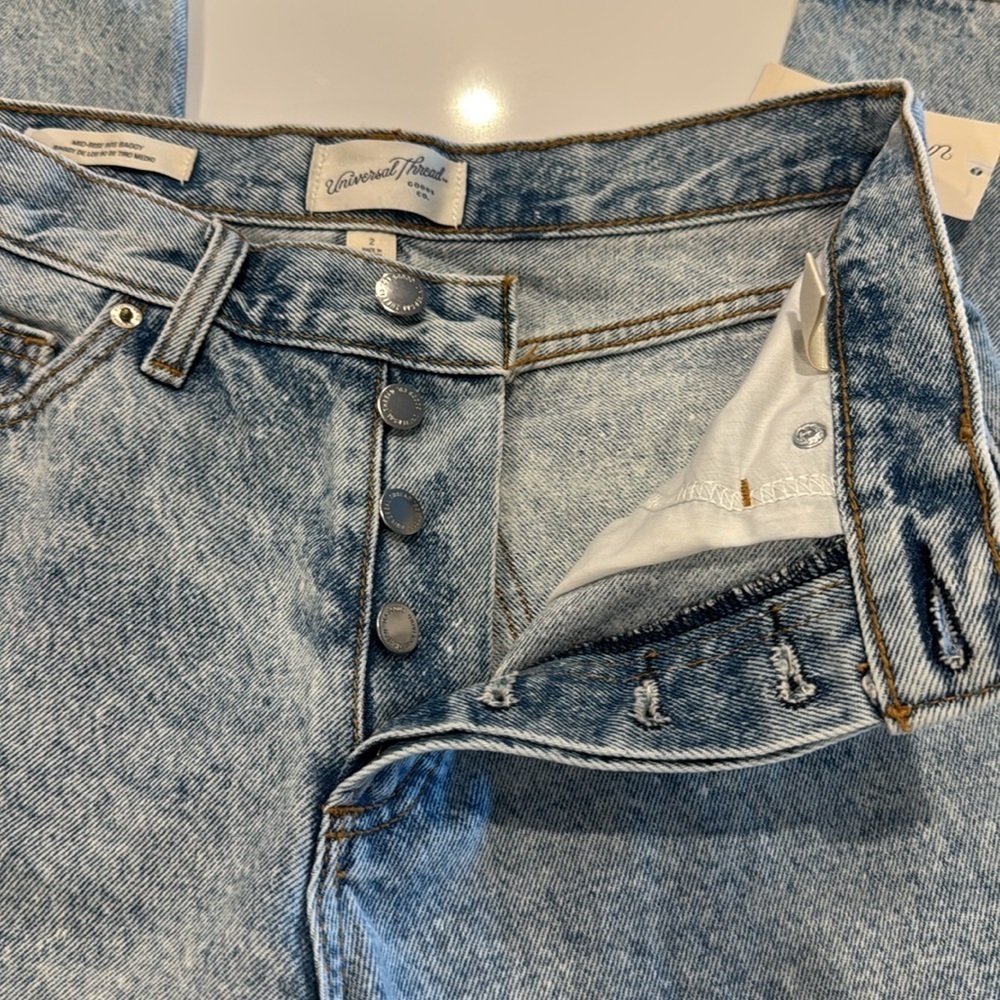 Universal Thread Mid Rise Baggy Jeans Size 2 - Picture 4 of 7